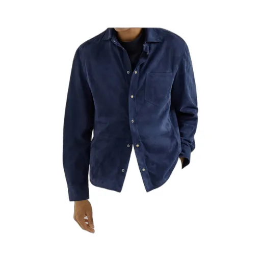 Chest-Pocket Button-Fastening Shirt