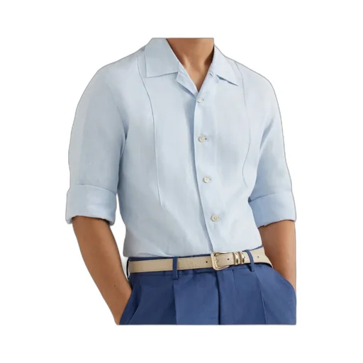 Button-Fastening Long-Sleeve Shirt