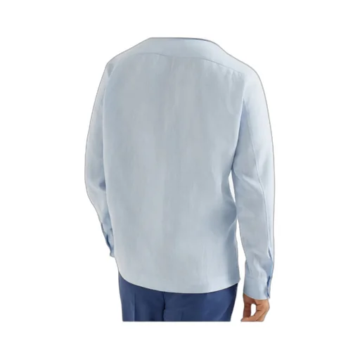 Button-Fastening Long-Sleeve Shirt