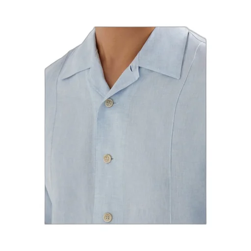 Button-Fastening Long-Sleeve Shirt