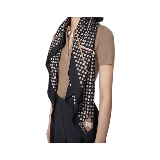 Printed Silk Oversized Scarf