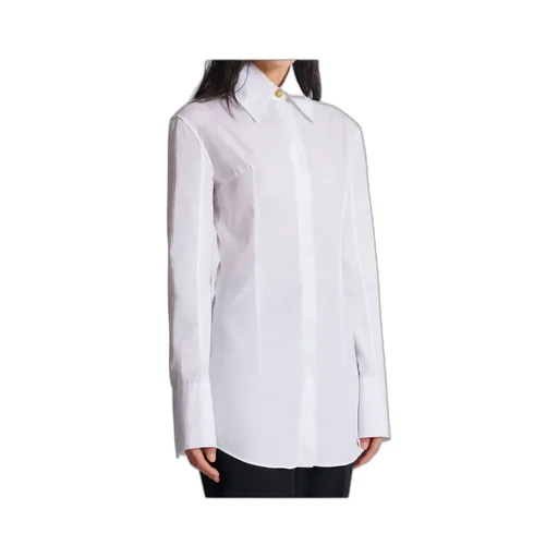 Balmain Button-Up Long-Sleeved Poplin Shirt