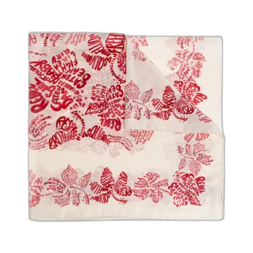 Floral-Print Silk Scarf