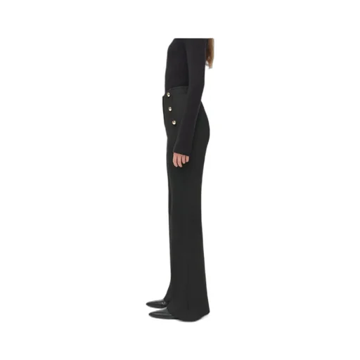 Robin Button-Embellishment Trousers