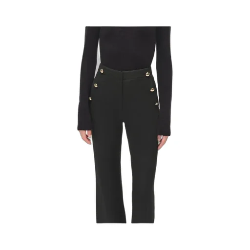 Robin Button-Embellishment Trousers