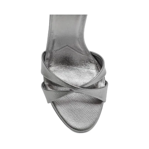 Prada Round-Toe High-Heeled Sandals