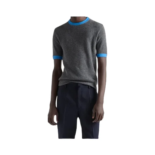 Prada Short-Sleeved Crewneck Jumper