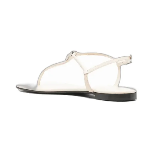 Round-Toe Flat Sandals