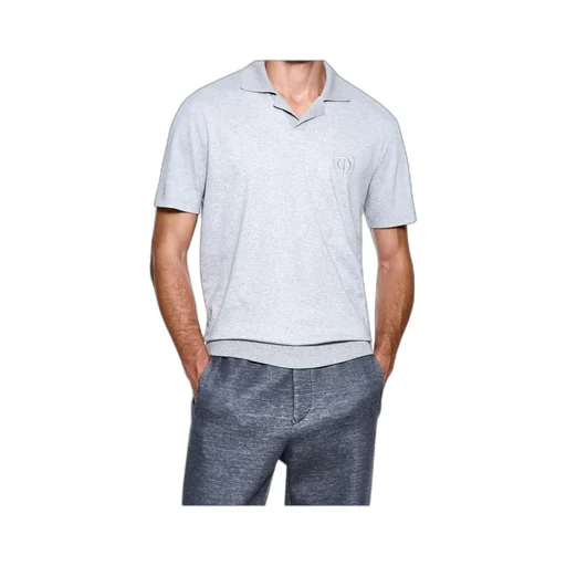 Giorgio Armani Logo Embroidered Polo Shirt