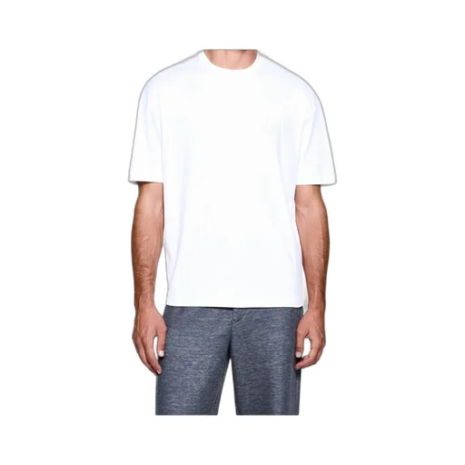 Giorgio Armani Logo Embroidered Crewneck T-Shirt