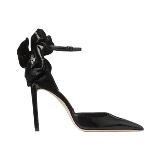 100Mm Marja Bow Ankle-Strap Pumps