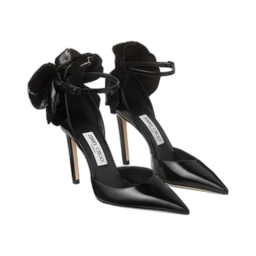 100Mm Marja Bow Ankle-Strap Pumps