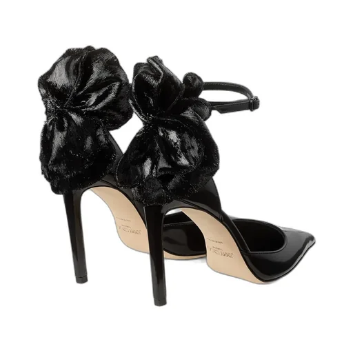 100Mm Marja Bow Ankle-Strap Pumps