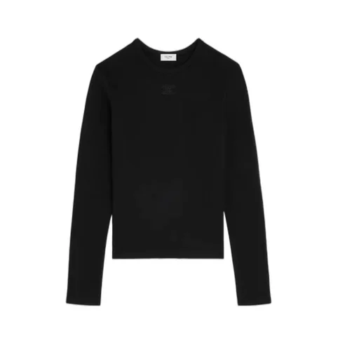 Triomphe T-Shirt In Ribbed Cotton Jersey