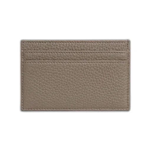 Card Holder In Grained Calfskin