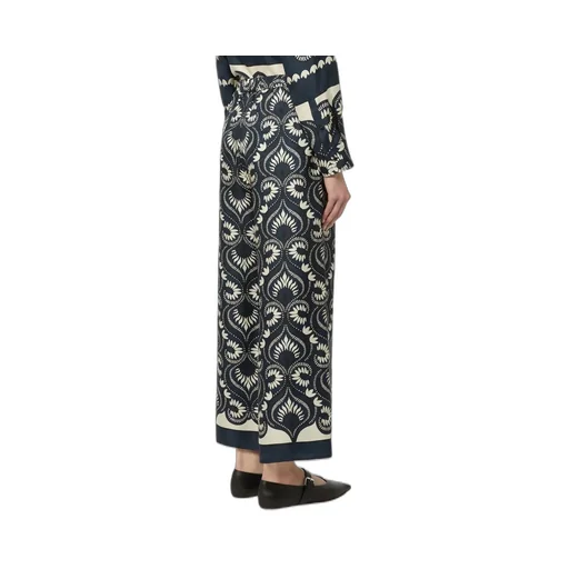 Fluid Printed Silk Trousers
