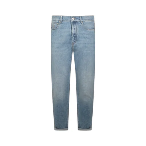 Brunello Cucinelli Distressed Straight-Leg Jeans