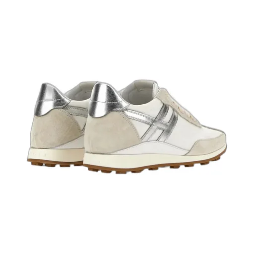 H699 Metallic-Logo Sneakers