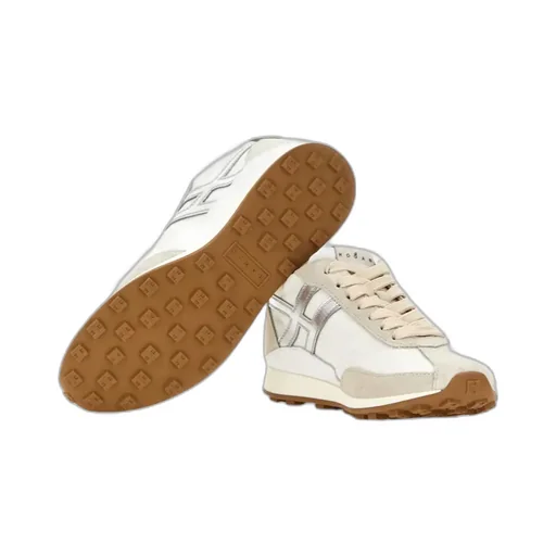 H699 Metallic-Logo Sneakers