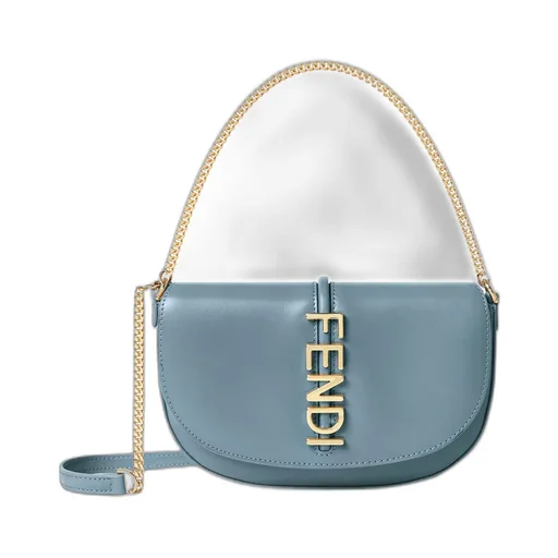 Fendi Fendigraphy Logo Lettering Chain-Linked Wallet