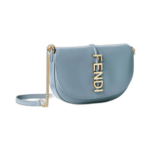 Fendi Fendigraphy Logo Lettering Chain-Linked Wallet