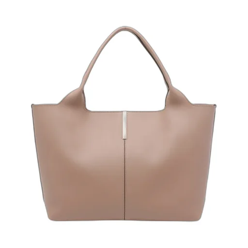 Tod's Logo Plaque Medium-Small Shopping Bag