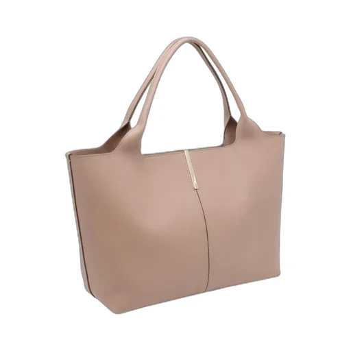 Tod's Logo Plaque Medium-Small Shopping Bag