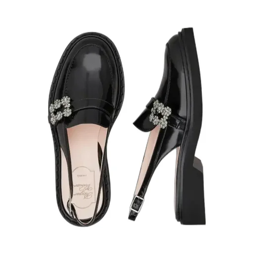Roger Vivier Viv Rangers Slingback Flats