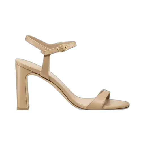 Round-Toe High-Heeled Sandals