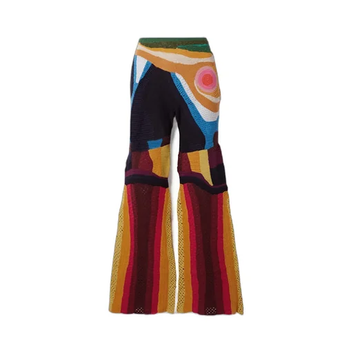 Crocheted Flared Pants