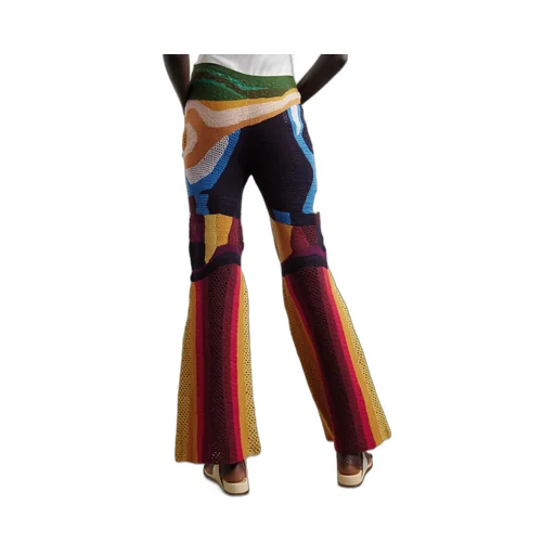 Crocheted Flared Pants