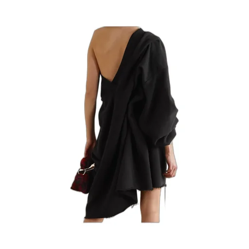 One-Sleeve Knit Dress