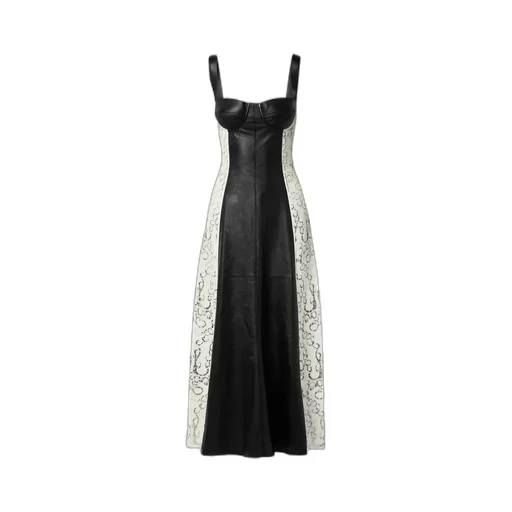 Abami Patchwork Lace Pattern Maxi Dress