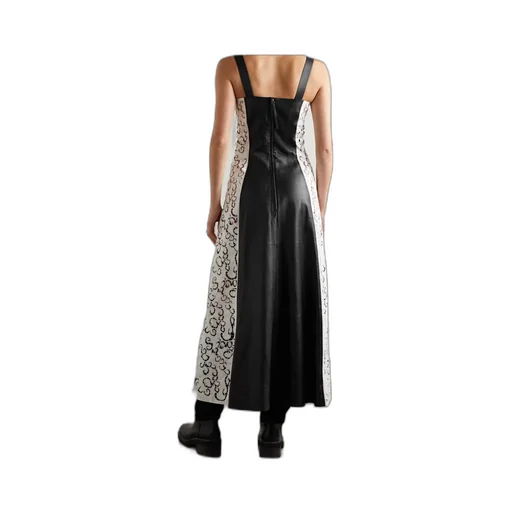 Abami Patchwork Lace Pattern Maxi Dress