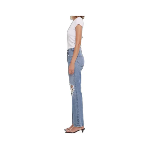 Lana Distressed Mid-Rise Jeans