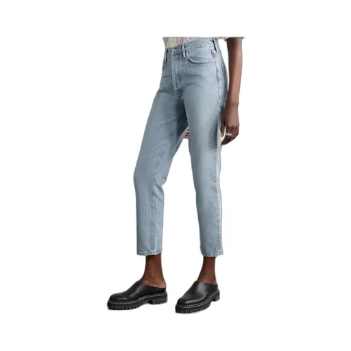 Fen High-Waisted Straight Leg Organic Jeans