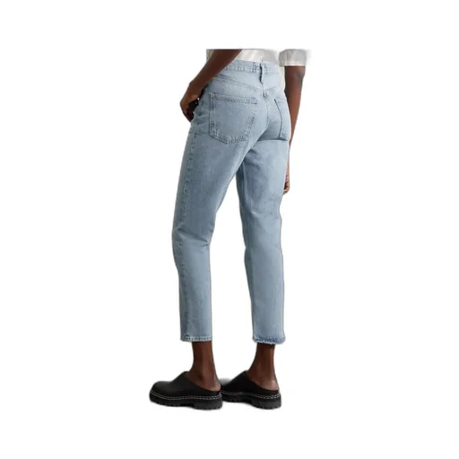Fen High-Waisted Straight Leg Organic Jeans
