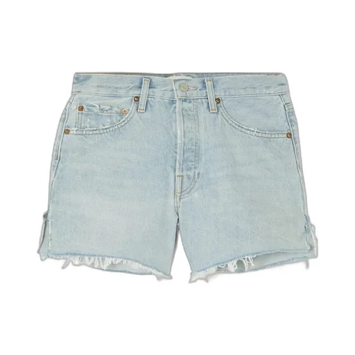 Distressed Denim Shorts