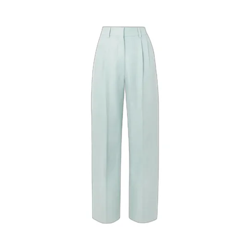 Pleated Straight-Leg Pants
