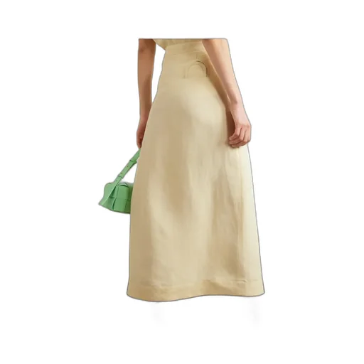 Twill Midi Skirt