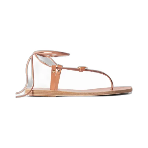 Round-Toe Flat Sandals
