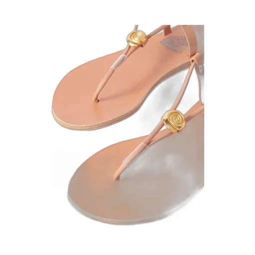 Round-Toe Flat Sandals