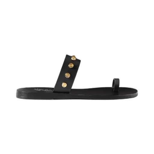 Round-Toe Flat Sandals