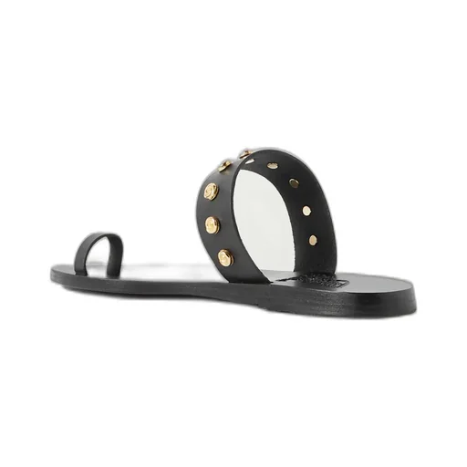 Round-Toe Flat Sandals
