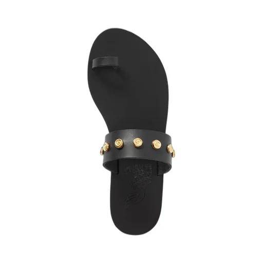 Round-Toe Flat Sandals