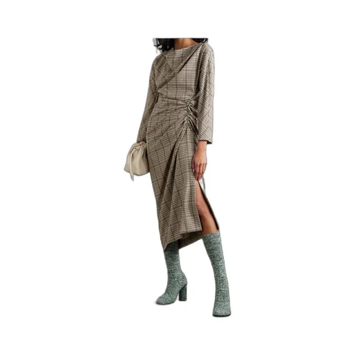 Pleated Midi Dress
