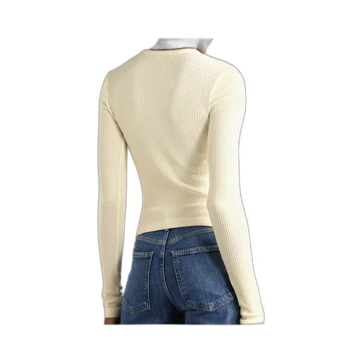Ribbed Stretch T-Shirt