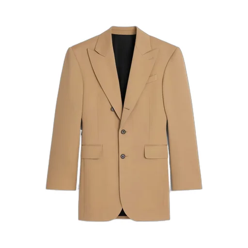 Colonne Jacket In Diagonal Wool