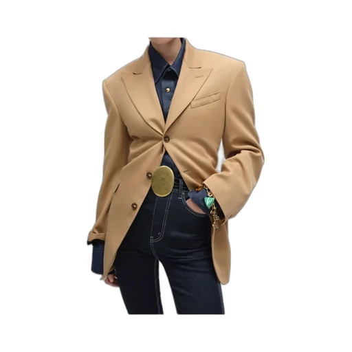 Colonne Jacket In Diagonal Wool