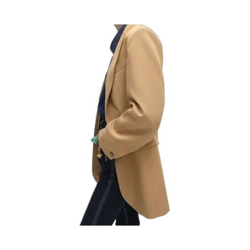 Colonne Jacket In Diagonal Wool